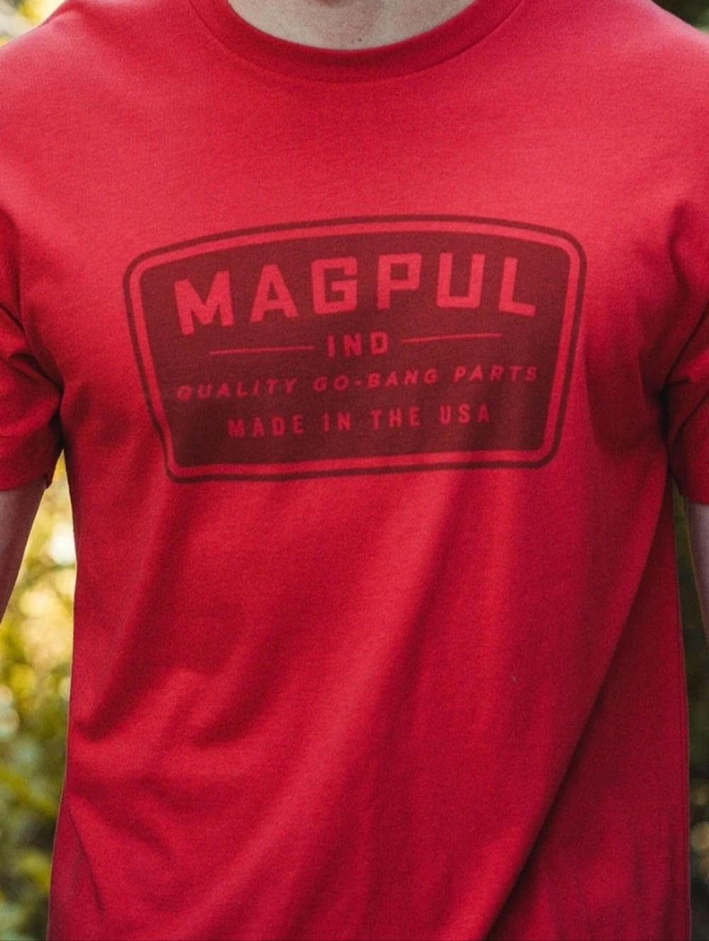 Magpul Men's Red Go Bang Parts Cotton T-Shirt - Red Size Large NWT
